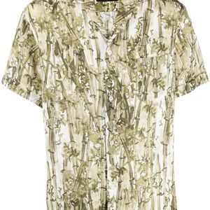 Lardini Hawaiihemd mit botanischem Print in Grün für Herren