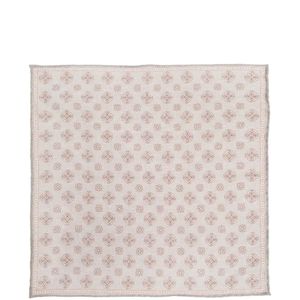 Eleventy Natural Patterned Pocket Square for men
