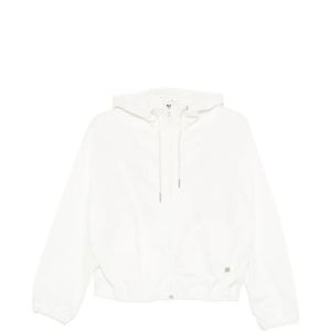 Panicale White Drawstring Hooded Jacket