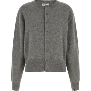 Extreme Cashmere Grey Luce Button-Up Cardigan