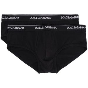 メンズ Dolce & Gabbana ドルチェ&ガッバーナ ロゴ ブリーフ セット ブラック