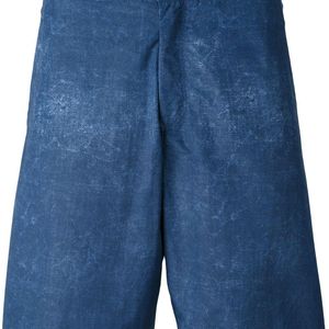 Pantaloncini da mare con effetto scolorito di Fashion Clinic in Blu da Uomo
