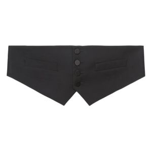 DSquared² Black Front-Button Cummerbund for men