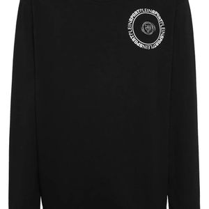 Philipp Plein Black Carbon Tiger Print Sweatshirt for men