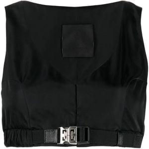 Givenchy Black 4G Buckle Vest Top