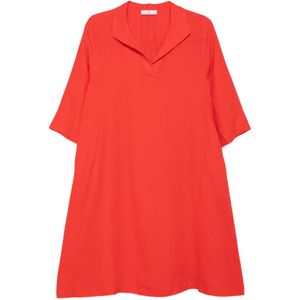 Whyci Red V-Neck Mini Dress