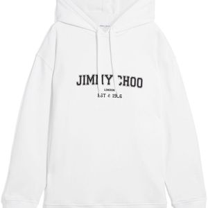 Jimmy Choo Weiß Hoodie mit Logo