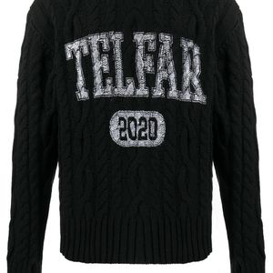 Telfar ケーブルニット セーター ブラック