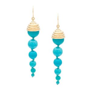 Aurelie Bidermann Blue Long 'lakotas' Earrings