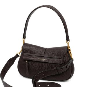 Gianni Chiarini Black Medium Helena Round Pebbled-Leather Shoulder Bag
