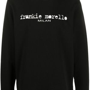 メンズ Frankie Morello ロゴ スウェットシャツ ブラック