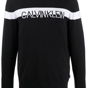 メンズ Calvin Klein ロゴ プルオーバー ブラック