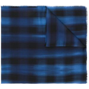 Écharpe à carreaux Lanvin pour homme en coloris Bleu
