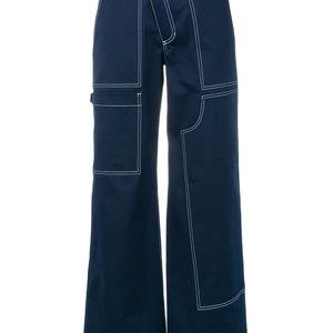 Pantaloni a gamba ampia di Monse in Blu