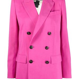DSquared² Pink Fuchsia Wool Blend Blazer