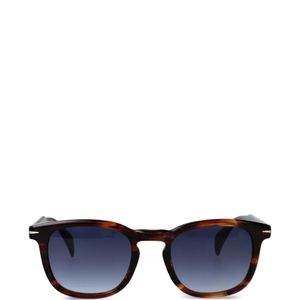 David Beckham Blue Round-Frame Sunglasses for men