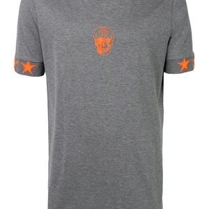 Philipp Plein T-Shirt mit Totenkopf-Logo in Grau für Herren