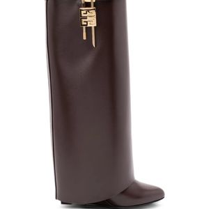 Givenchy Brown Shark Lock Boot