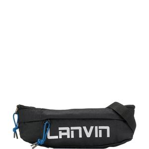 メンズ Lanvin ロゴ ベルトバッグ ブラック