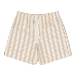 Aimé Leon Dore Natural Striped-Pattern Drawstring Shorts for men