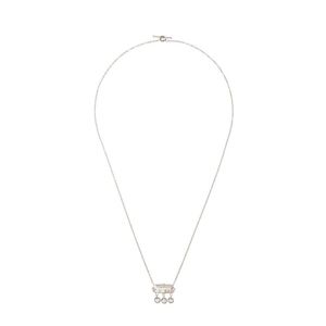 Cathy Waterman Metallic Rose Cut Black And White Diamond Necklace