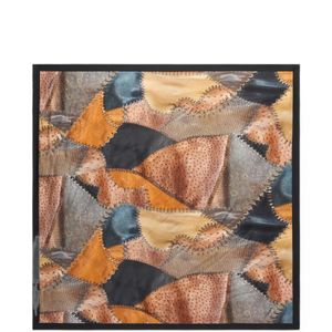 Sciarpa Con Design Patchwork di Roberto Cavalli in Marrone
