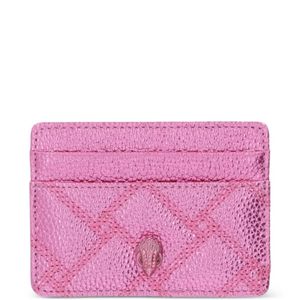 Kurt Geiger Pink Quilted Metallic Cardholder for men