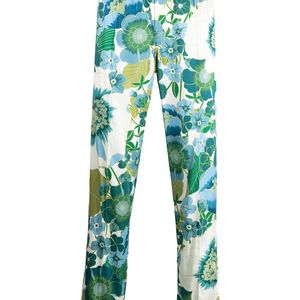 Tom Ford Blue Floral-print Silk Trousers for men