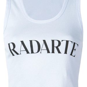 Rodarte Blau Tanktop mit "Radarte"-Print