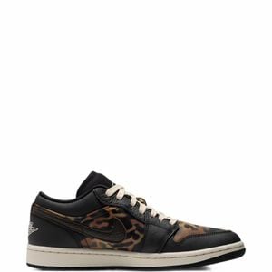 Nike Black Air 1 Low Se Leopard-Print Sneakers
