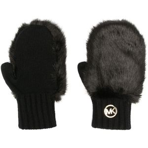 MICHAEL Michael Kors Handschoenen Met Imitatiebont in het Zwart
