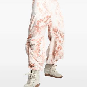 One Teaspoon White Draped Snakeskin-Print Trousers