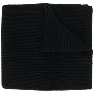 Moncler ロゴパッチ スカーフ ブラック