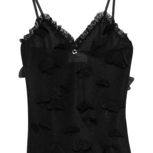 Coperni Black Butterflies-Appliqué Top