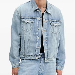 Won Hundred Blue Button-Up Denim Jacket