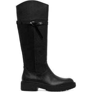 Liu Jo Black Strap Knee-High Boots