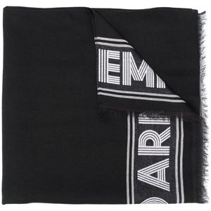 Emporio Armani ロゴ スカーフ ブラック