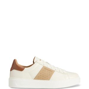 Woolrich White Classic Band Court Panelled Sneakers for men
