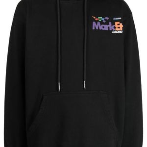 Market Black Express Racing Cotton Hoodie for men