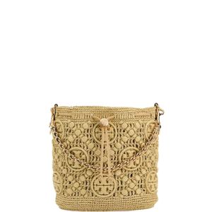 Tory Burch Metallic Monogram-Pattern Bag