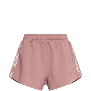 Moschino Pink Logo-Tape Shorts