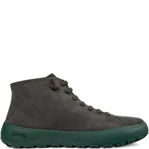 Camper Green Peu Lace-Up Leather Ankle Boots for men