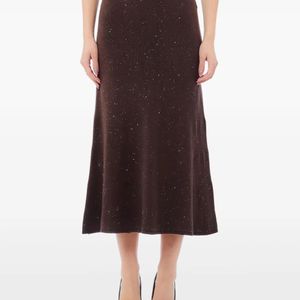 Liu Jo Brown A-Line Midi Skirt