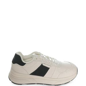 ARMANI EXCHANGE White Logo-Print Panelled Sneakers for men