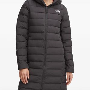 The North Face Grey Aconcagua Hooded Padded Parka Coat