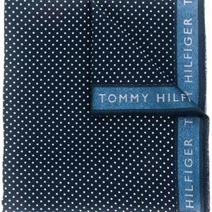 Tommy Hilfiger ポルカドット スカーフ ブルー