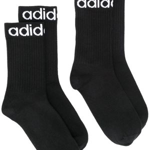 Adidas ロゴ 靴下 ブラック