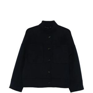 Max Mara Schwarz Jacke mit geknöpften Taschen