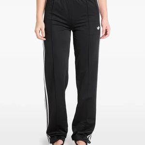 Adidas Black Firebird Classic Side-Stripe Track Pants