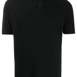 メンズ Dell'Oglio ショートスリーブ ポロシャツ ブラック